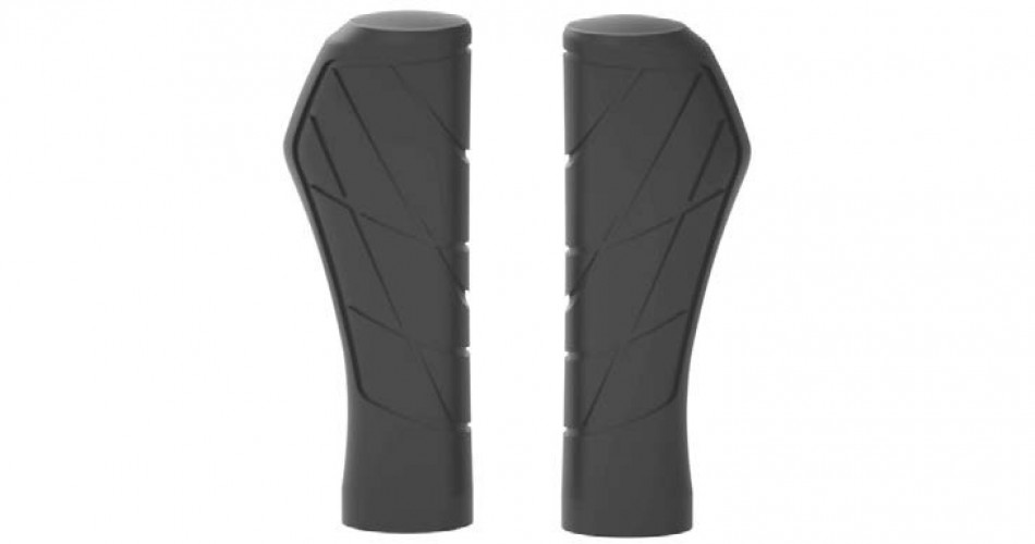 Qtcycletech qt handvatten ergonomisch 2x133mm zwart op kaart