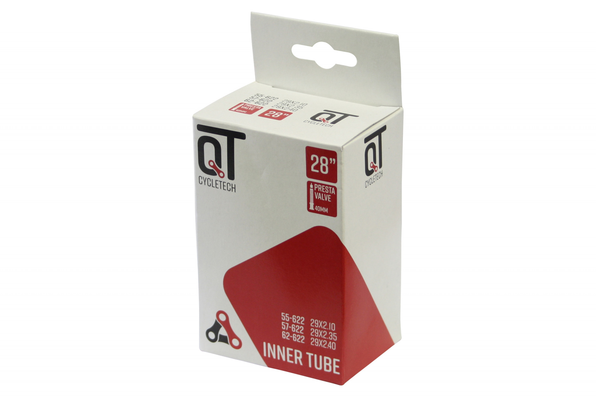 Qtcycletech qt binnenband sv19 28/29 inch 47/62-622 sv 40 mm afbeelding