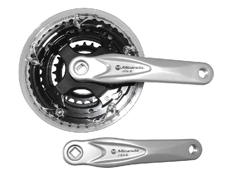 Miranda crankset alu zilver 24/34/42t -5mm verdiept 573145 afbeelding
