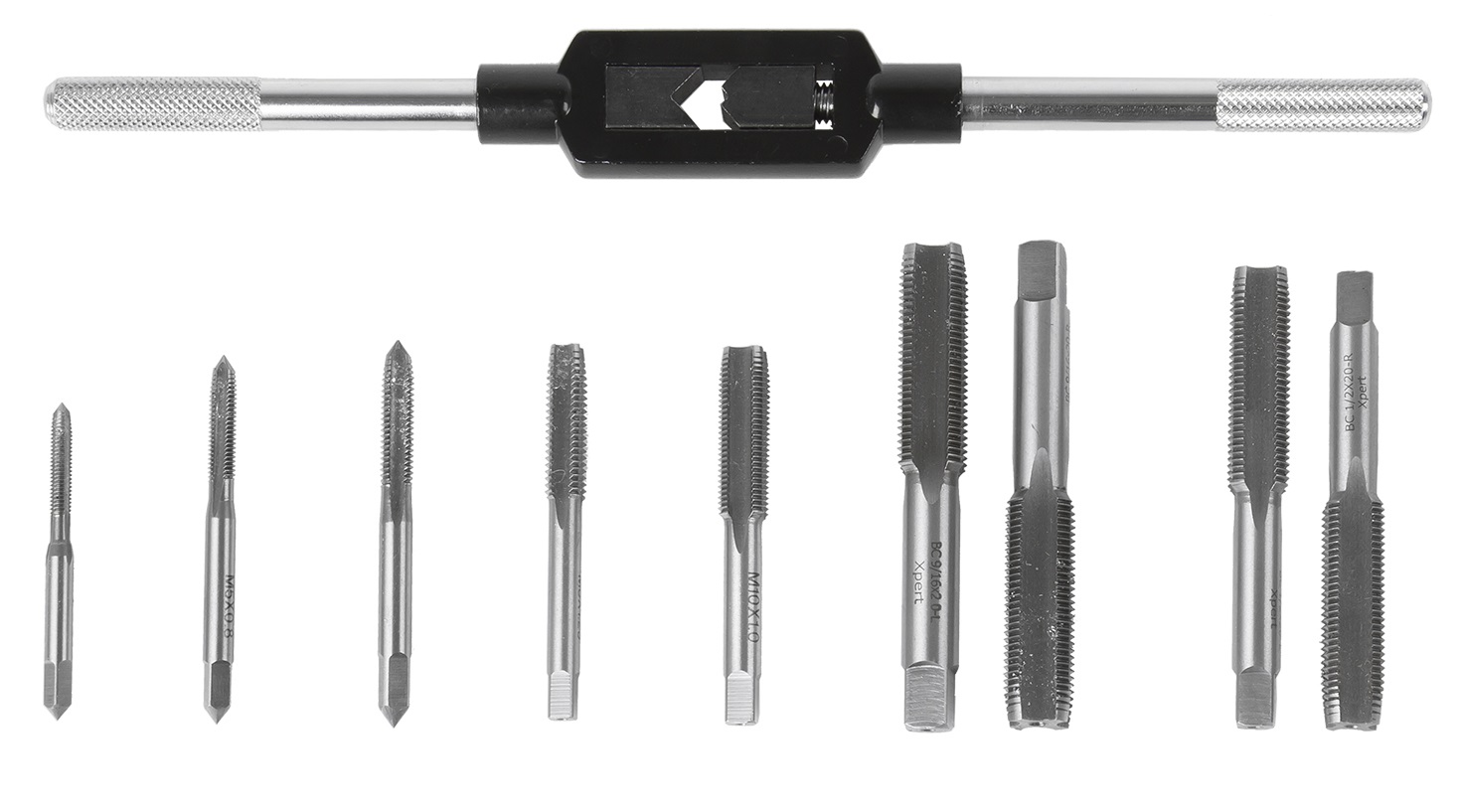 M-Wave draadsnijset m4-m5-m6-m8 en pedaal 9/16 en 1/2 afbeelding