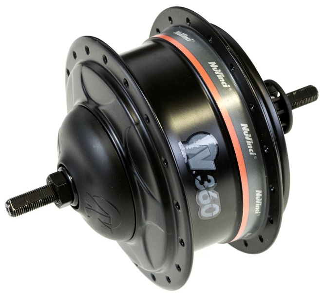 Shimano N360 achternaaf rollerbrake / v-brake 36 gaats zwart kaal