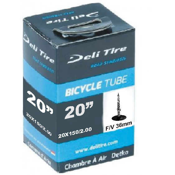 Deli tire binnenband sv7 20 inch 35 mm 40/54-406 20x1.75 /2.125