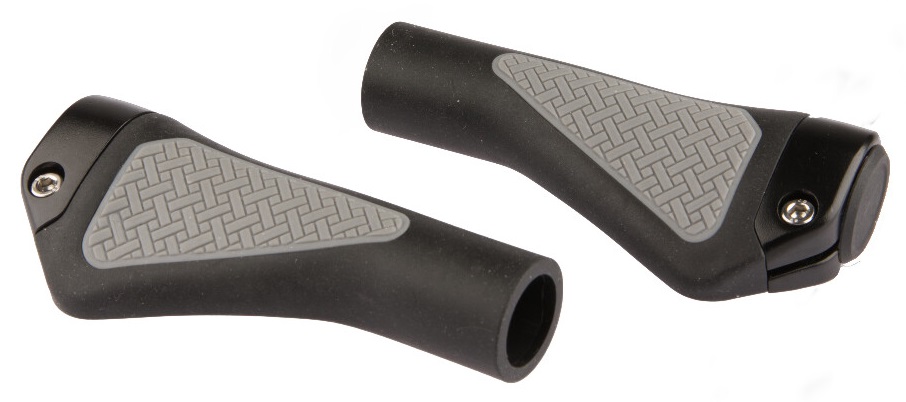 Mirage handvattenset grips in style 132/132mm zwart/grijs