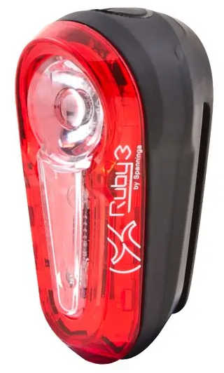 Spanninga achterlicht ruby3 xb flash 3 led incl batterijen afbeelding