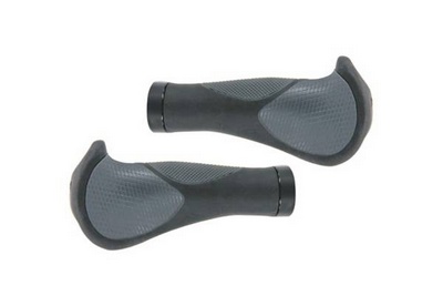 Qtcycletech qt cycle tech handvatten ergo 140mm zwart/grijs schroef op kaart
