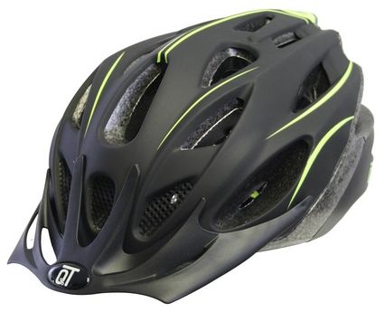 Qtcycletech qt cycle tech helm fuse mat zwart / fluo m 54-58 cm 2810420