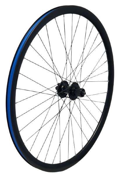 Kgz achterwiel 28 inch (622) cassette 8-10 spd spaken zwart velg zwart disc 6 bout uitval