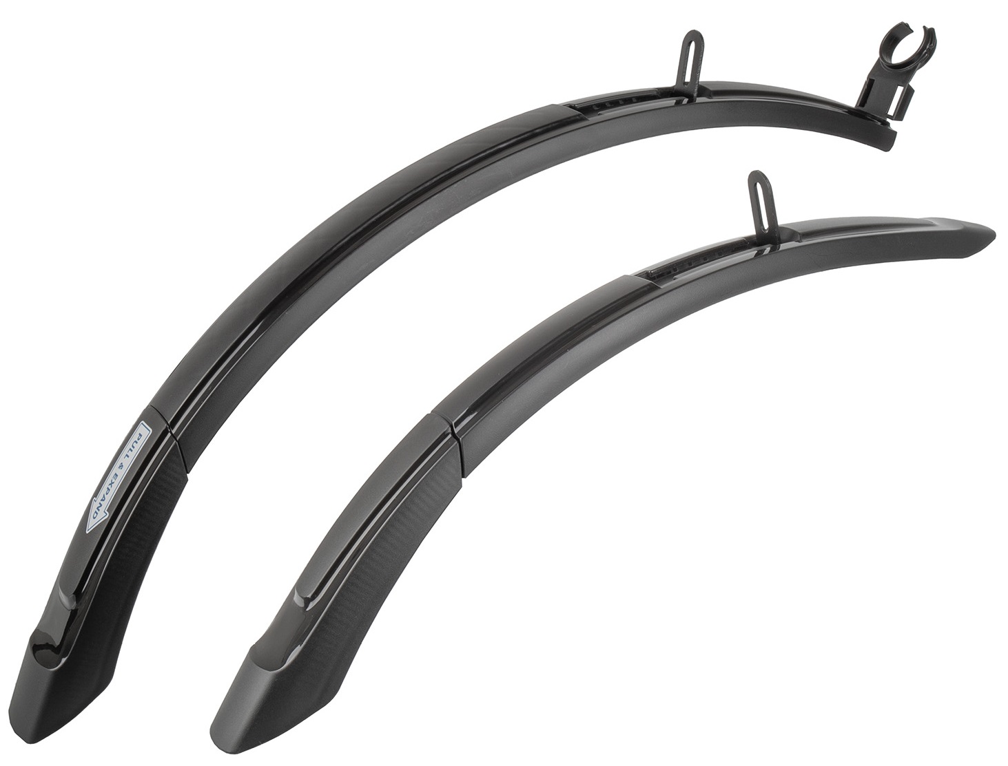 M-Wave spatbordenset 20-24 inch 55mm zwart op kaart