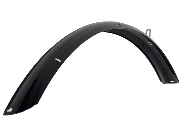 Eurofender voorspatbord 28 inch kunststof 50 mm glans zwart