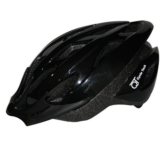 qt cycle tech helm zwart pearl l 58-62cm