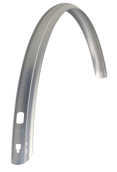 Sks achterspatbord 28 inch kunststof 45 mm zilver afbeelding