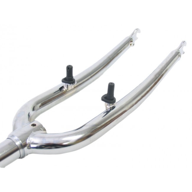 Hzb voorvork atb ronde kroon 24" chrome 1" v-brake nok 24cm lang