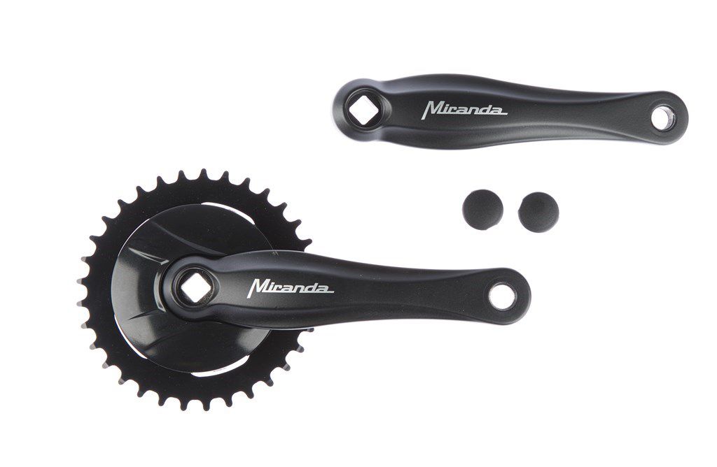 Miranda beta 1 crankstel met disc 92mm 33t 3/32" zwart afbeelding