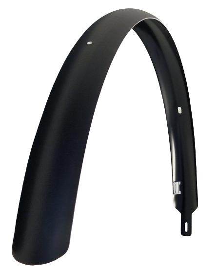 Eurofender achterspatbord 28 inch kunststof 55 mm mat zwart