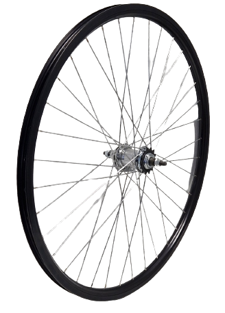 Kgs Achterwiel 28 inch (622) ryde velg zwart/zwart velamos remnaaf