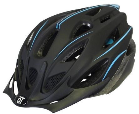 Qtcycletech Qt cycle tech helm fuse mat zwart blauww l 54-58 cm 2810417 afbeelding