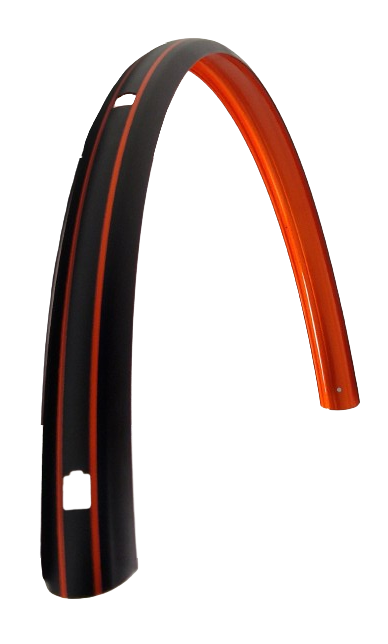 Sks achterspatbord 28 inch kunststof 46 mm mat zwart / rood afbeelding