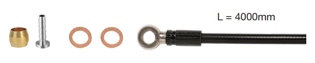 Elvedes remslang shimano bh90 extra flexibel zwart 4m afbeelding