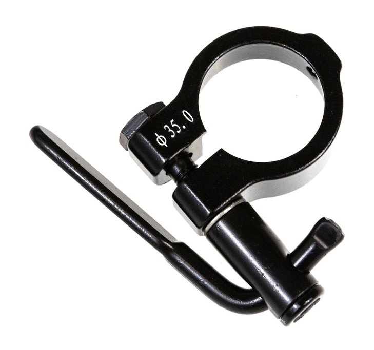 Gazelle zadelpenklem met fixatieschroef en hevel 35.0mm zwart afbeelding