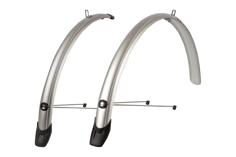 Pol Spatbordset 28"/ 51mm isport towny - zilver afbeelding