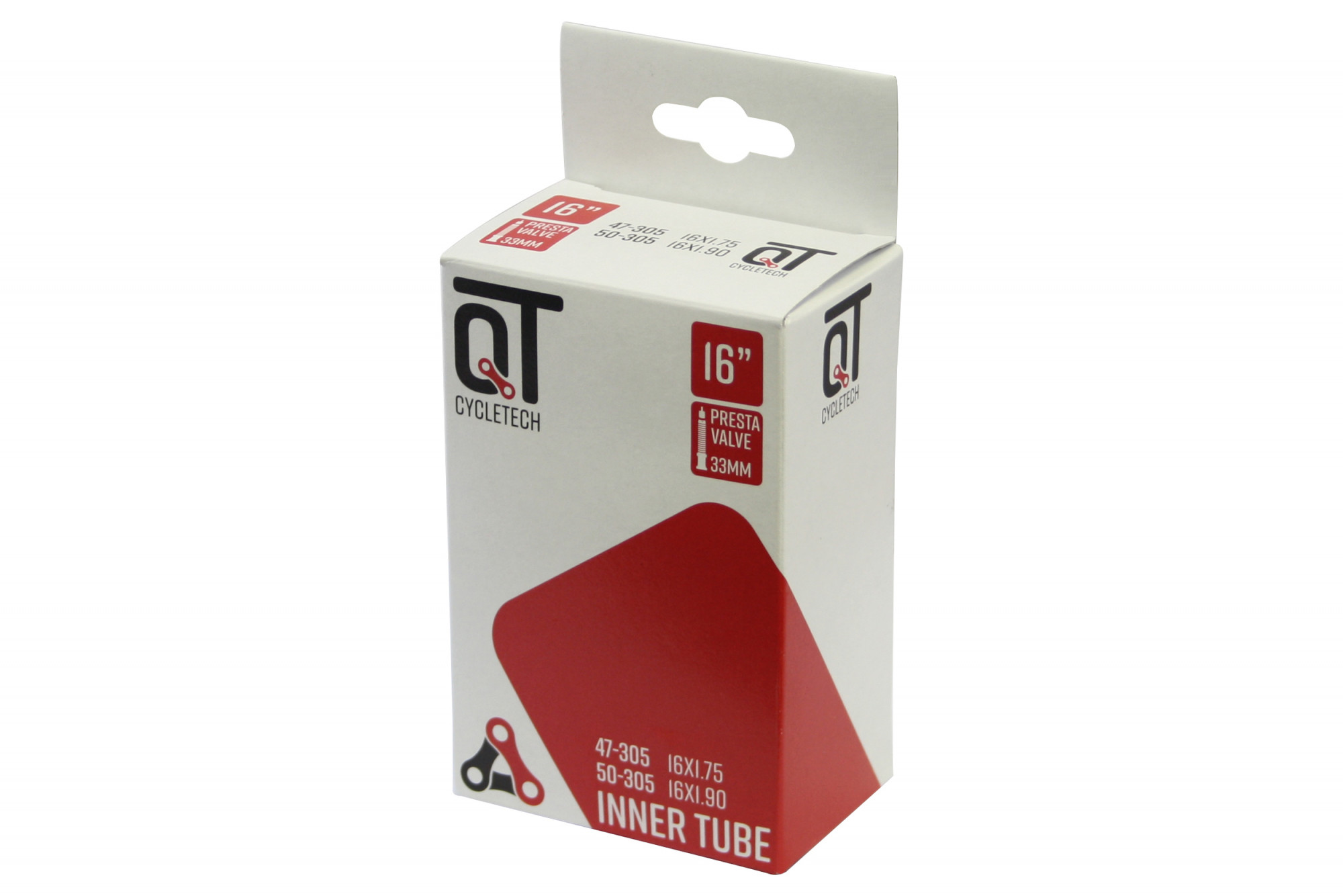 Qtcycletech qt binnenband sv3 16 inch 47/62-305 sv 33 mm 2217341
