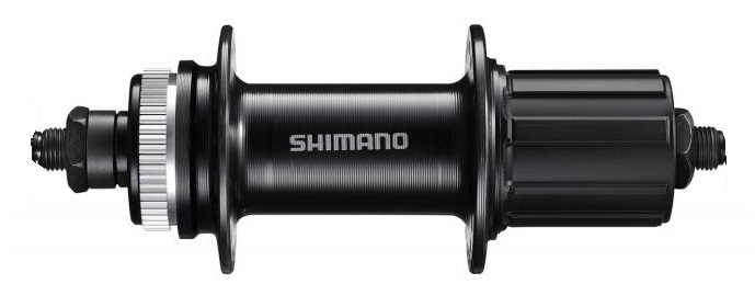 shimano fh-tx505 cassettenaaf 8/9/10 speed centerlock 32g zwart
