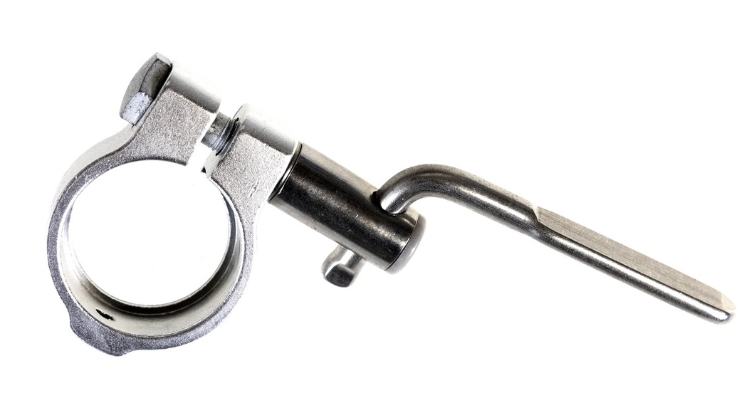 Gazelle zadelpenklem met fixatieschroef en hevel 35.0mm zilver afbeelding