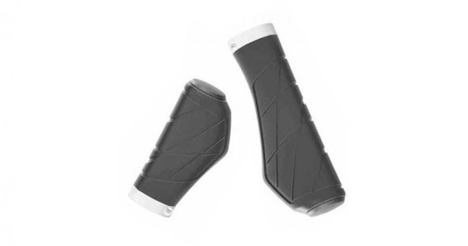 Qtcycletech qt handvatten ergonomisch met lockring (22.3) 95/130mm zwart op kaart afbeelding