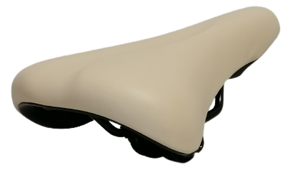 Hzb Zadel comfort kinderfiets 20/24 inch creme met zadelstrop