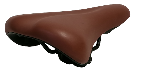 Hzb Zadel comfort kinderfiets 20/24 inch bruin met zadelstrop