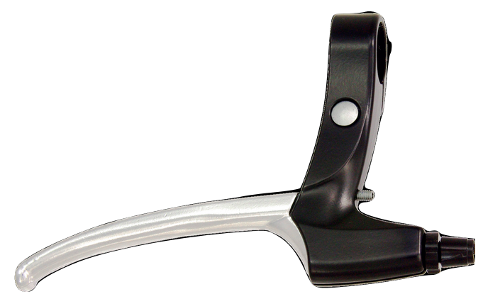 Saccon remgrepenset v-brake 4-vinger zwart/zilver l217a5l3po
