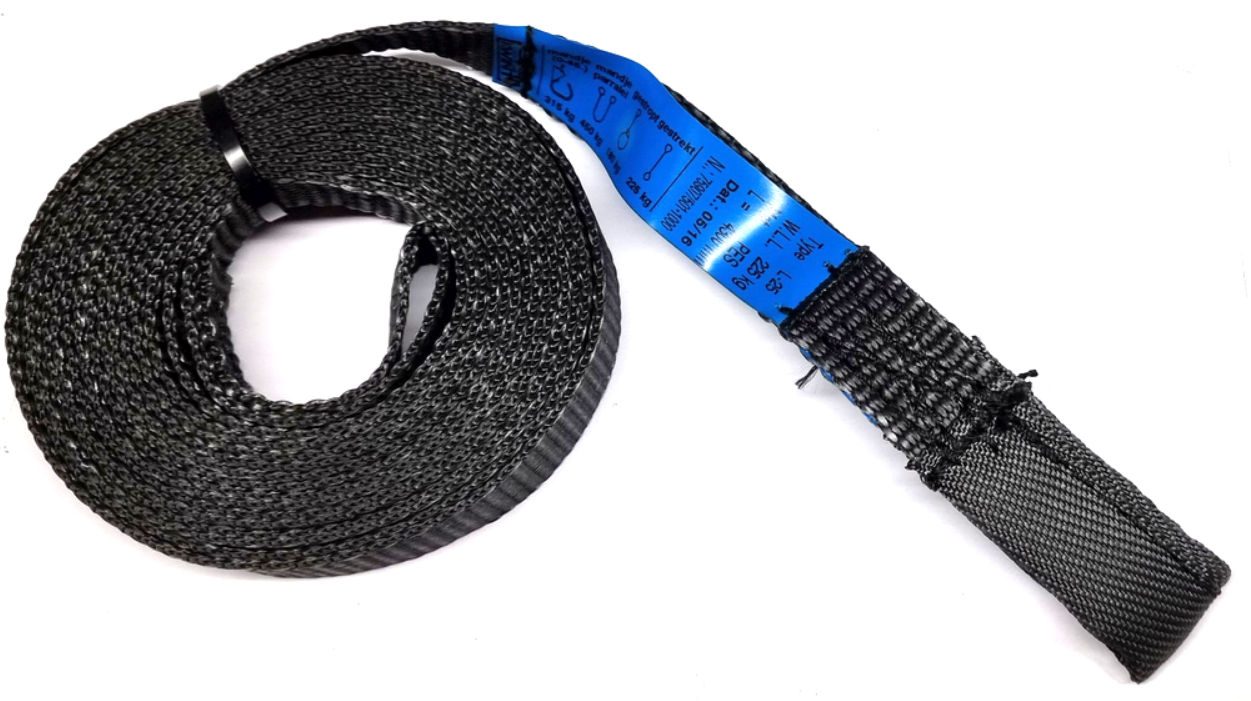 Str Ys takelbandenset 1x5 meter / 2x2,5 meter voor standaard takel incl. 2 popnagels afbeelding