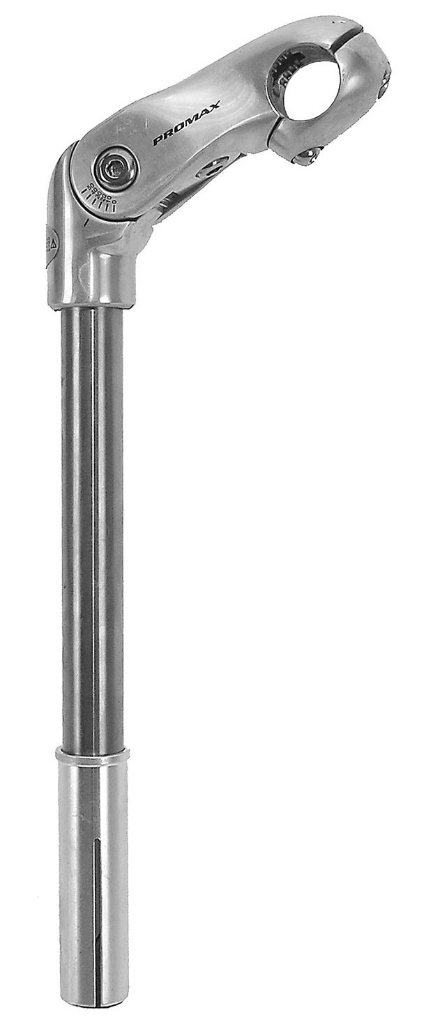 Pro Max stuurpen verstelbaar 300mm 22.2/25.4 + adapter zilver afbeelding