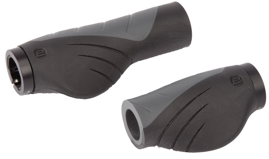 Ergotec grip aero 2 set handvatten 132/92mm zwart/grijs