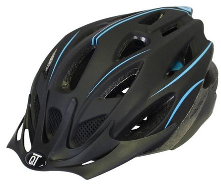 Qtcycletech Fietshelm fuse unisex matzwart/blauww maat l afbeelding