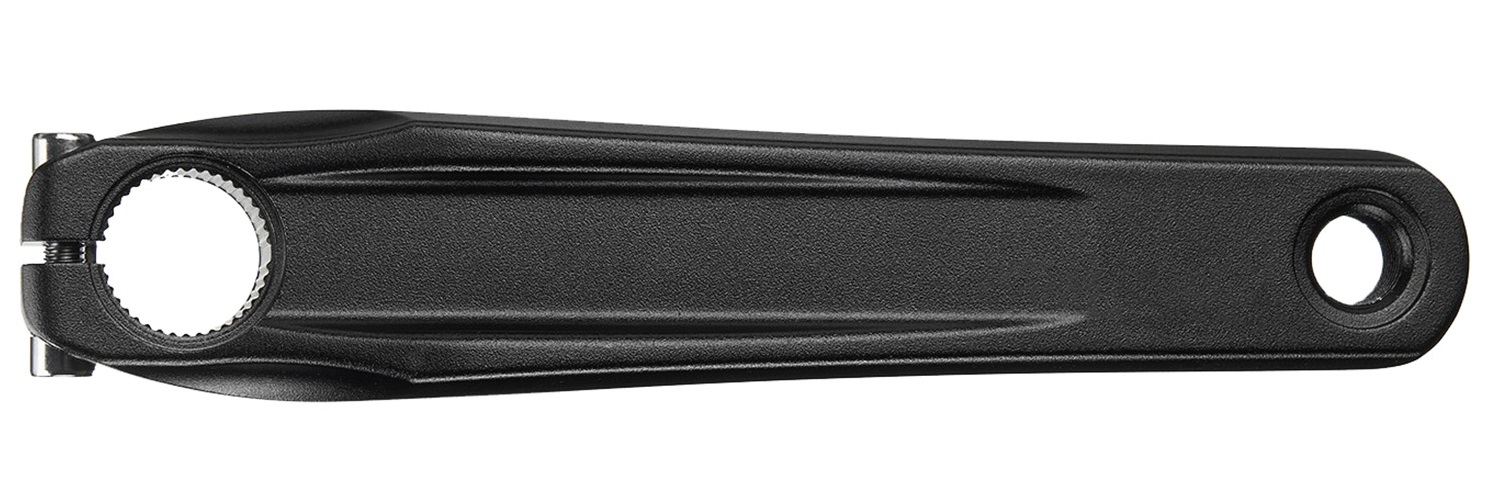 Samox shape 3 crank links 165/13mm (shimano) aluminium mat zwart
