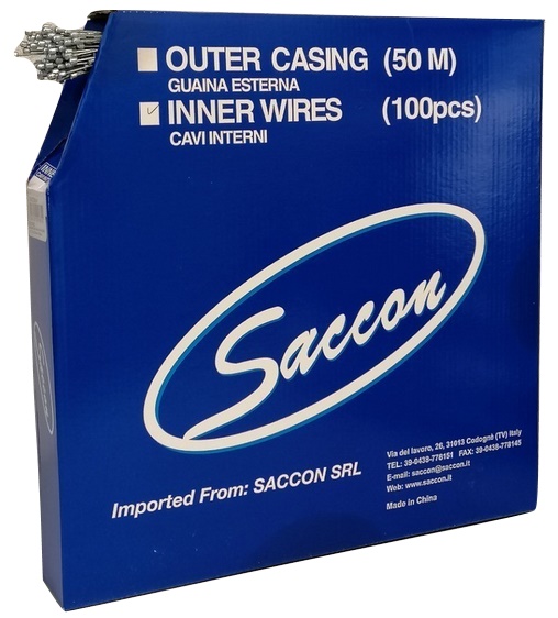 Saccon Box binnenkabel versnelling (4x4) zink per 100 stuks sab12203c