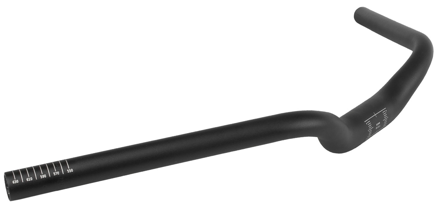 Zoom M-wave city/trekking stuurbocht 640mm ø31.8 tour aluminium mat zwart