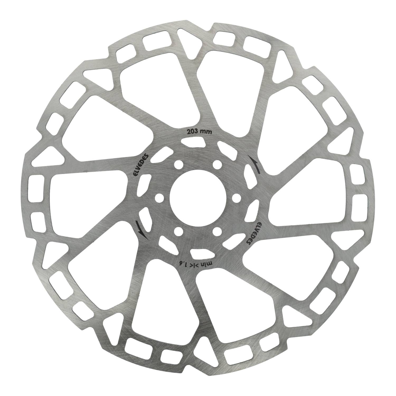 Elvedes remschijf 6-gaats ø203mm 1,8mm zilver afbeelding